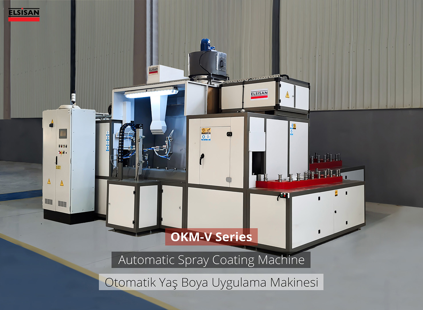 Automatic Spray Coating Machine With Spindle Conveyor For Automotive ...